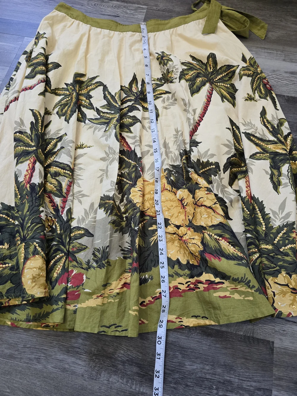 soft surroundings Bora Bora Skirt Tropical Toile Large